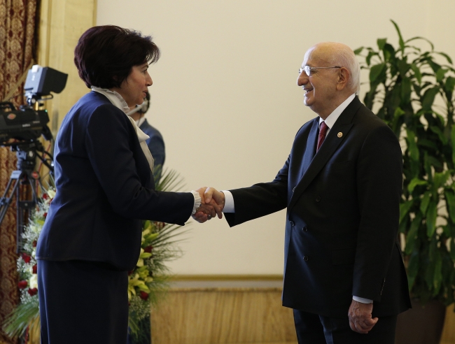 Meclis Başkanı İsmail Kahraman kutlamaları kabul etti