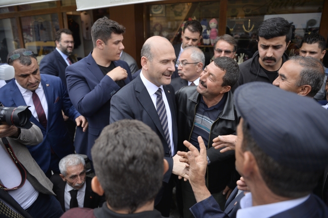 İçişleri Bakanı Süleyman Soylu'dan Mardin esnafına ziyaret