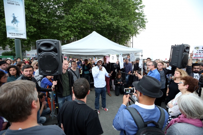 Belçika'da yüzlerce kişi polis şiddetini protesto etti