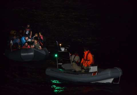 Ege Denizi'nde 115 göçmen yakalandı