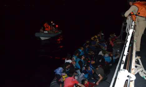 Ege Denizi'nde 115 göçmen yakalandı