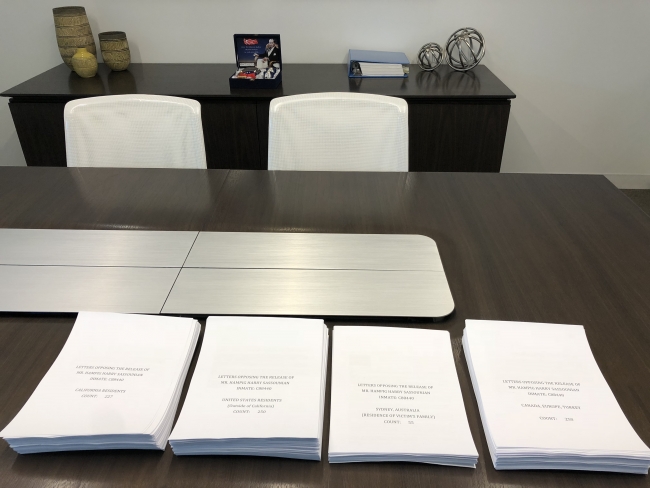 Ermeni teröristin şartlı tahliyesine karşı bin mektup