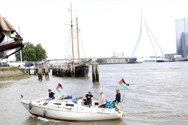 "Gazze’ye Özgürlük Filosu" Rotterdam’da