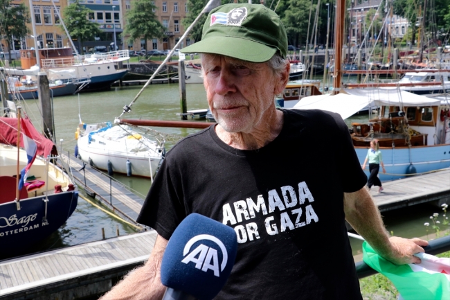 "Gazze’ye Özgürlük Filosu" Rotterdam’da