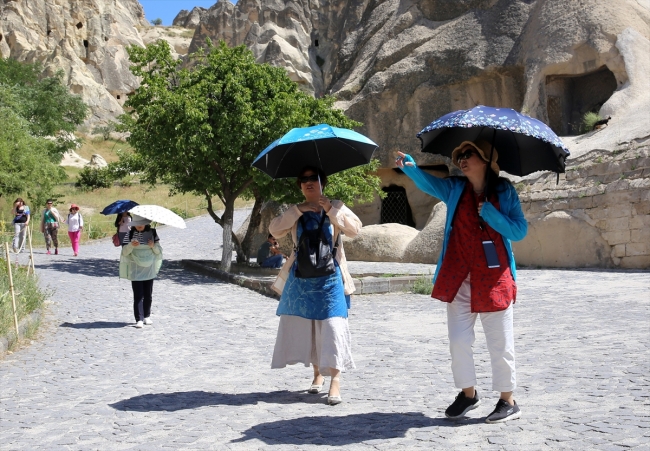 Kapadokya'da Bayram yoğunluğu