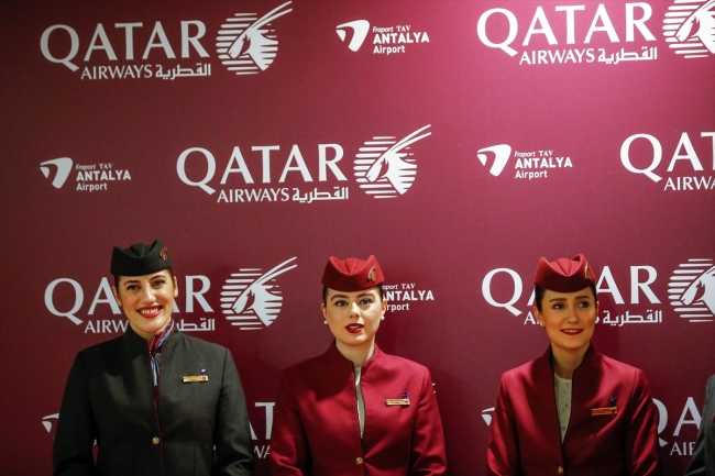 Katar Airways, Doha'dan Antalya'ya ilk uçuşunu yaptı