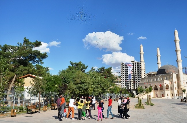 Mardin'de şeker yağmuru