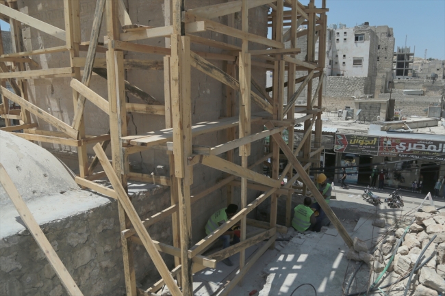 Bab'daki tarihi cami ve çarşı Türkiye'nin desteğiyle restore ediliyor