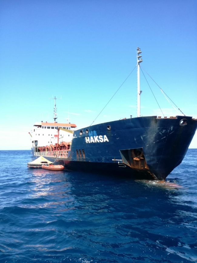 Hırvatistan'daki Türk gemisinin batma tehlikesi bulunmuyor