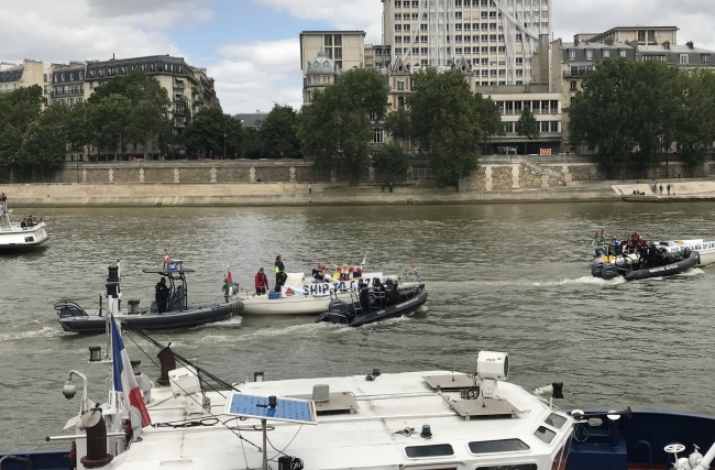 'Gazze'ye Özgürlük Filosu' Paris'te