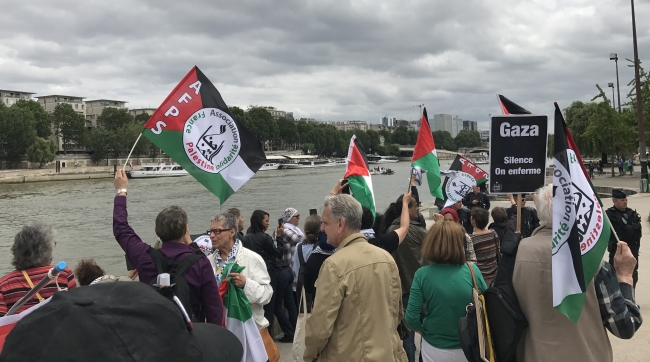 'Gazze'ye Özgürlük Filosu' Paris'te