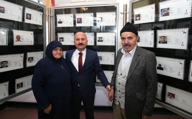 PTT Amasyalı şehitler anısına pul sergisi düzenledi