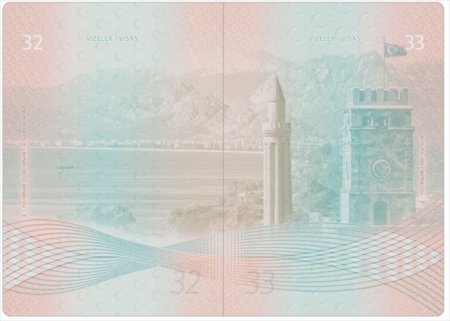 Antalya'nın simgeleri yeni pasaportlarda yerini aldı