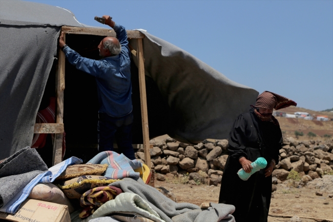 Esed rejiminin Dera'ya saldırıları sınır hatlarına göç başlattı