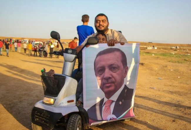 Gazzelilerden Cumhurbaşkanı Erdoğan'a teşekkür ve sevgi gösterisi