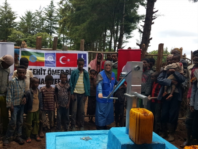Afrin şehidi Ömer Bilal Akpınar adına, Etiyopya'da su kuyusu açıldı