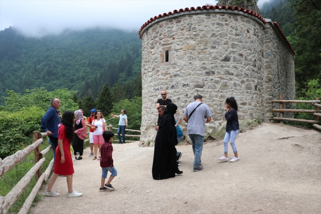 Sümela Manastırı kapalı döneminde de rağbet görüyor