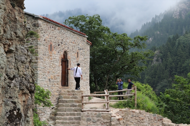 Sümela Manastırı kapalı döneminde de rağbet görüyor