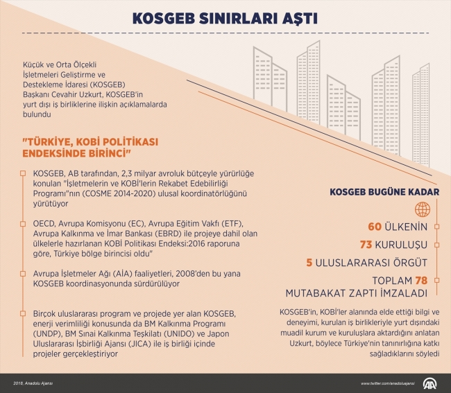 KOSGEB sınırları aştı