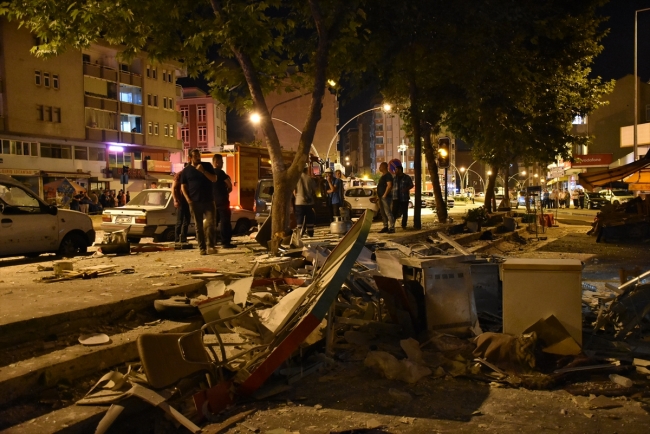 Samsun'da doğalgaz patlaması