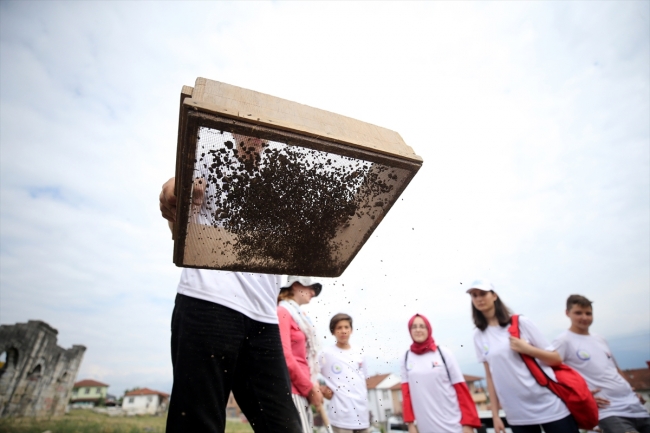 Öğrencilerden Batı Karadeniz'in antik kentinde kazı çalışması