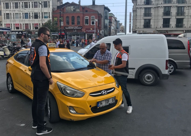 İstanbul'da taksilere denetim