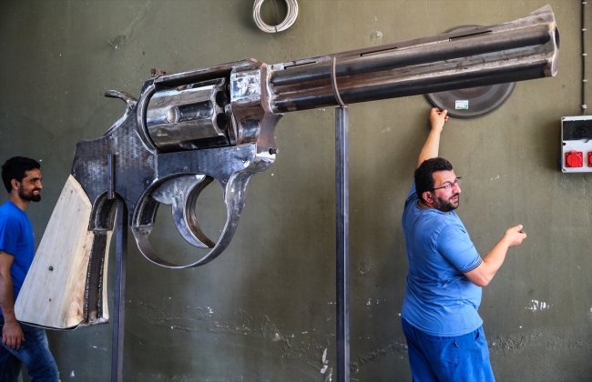 Demir ustası dev silahına patent almak istiyor