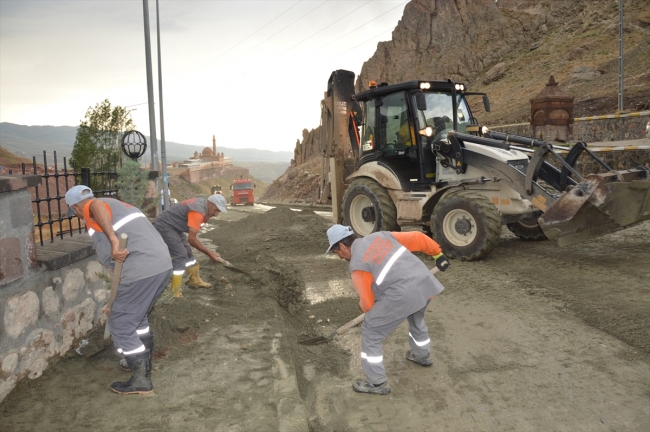 Ağrı'da sağanak yağış etkili oldu