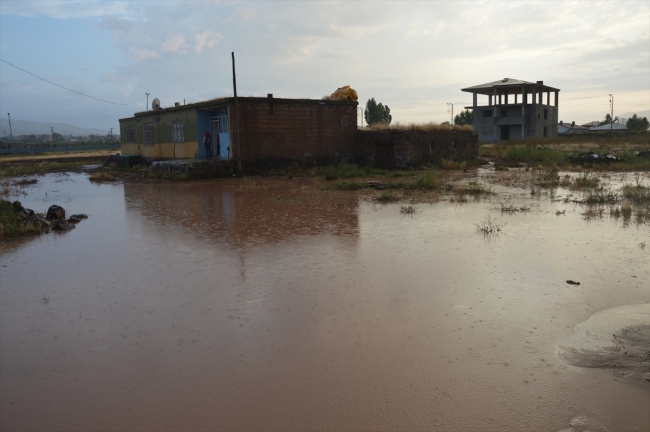 Ağrı'da sağanak yağış etkili oldu
