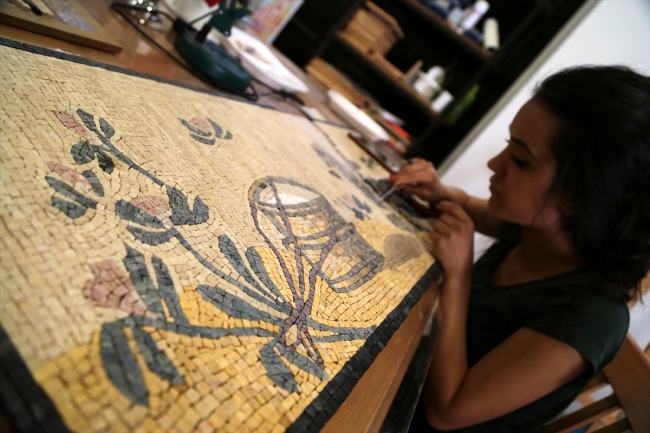 Gaziantep'te mozaik sanatçıları yetişiyor