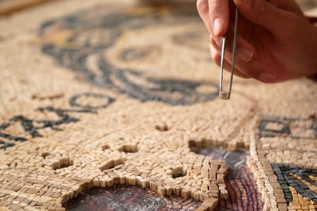 Gaziantep'te mozaik sanatçıları yetişiyor