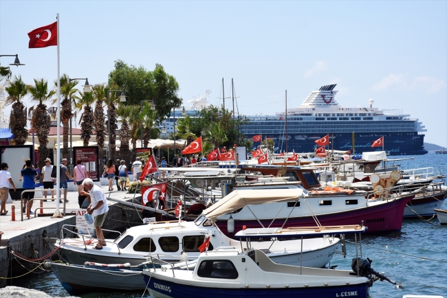 Muğla Bodrum'da kruvaziyer turizmi
