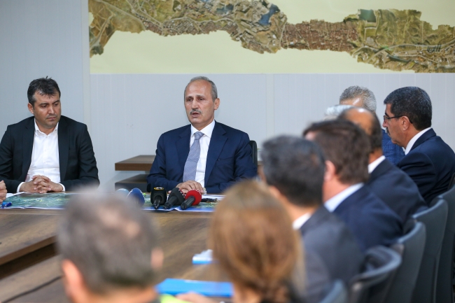 Bakan Turhan Kuzey Marmara Otoyolu inşaatını inceledi