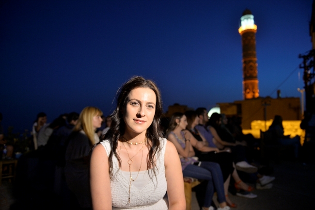 Mardin'de damda film gösterimi