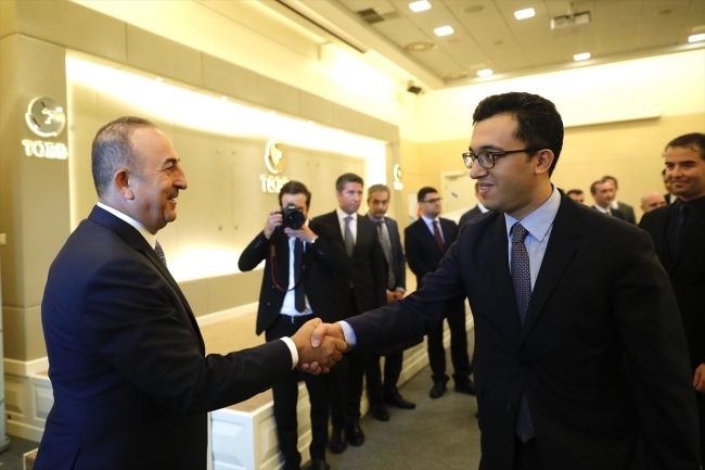 Çavuşoğlu'ndan AB Başkanlığı personeline ziyaret