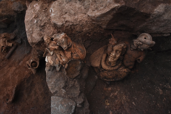 Ordu'da 2 bin 100 yıllık üç heykel bulundu