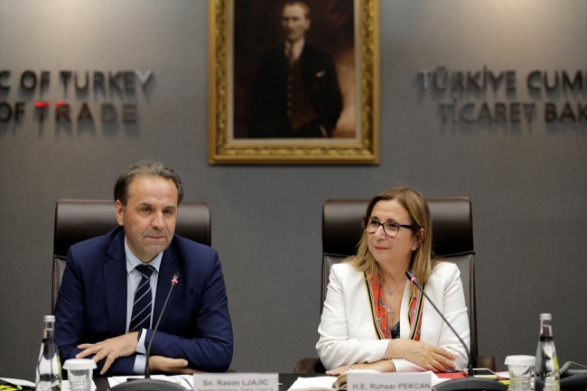 Bakan Pekcan, Sırbistan Başbakan Yardımcısı Ljajic ile görüştü