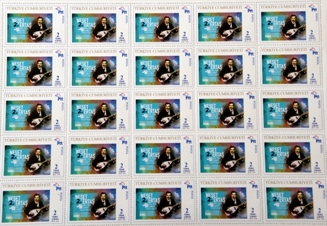 Kırşehir Belediyesi Neşet Ertaş için özel pul bastırdı