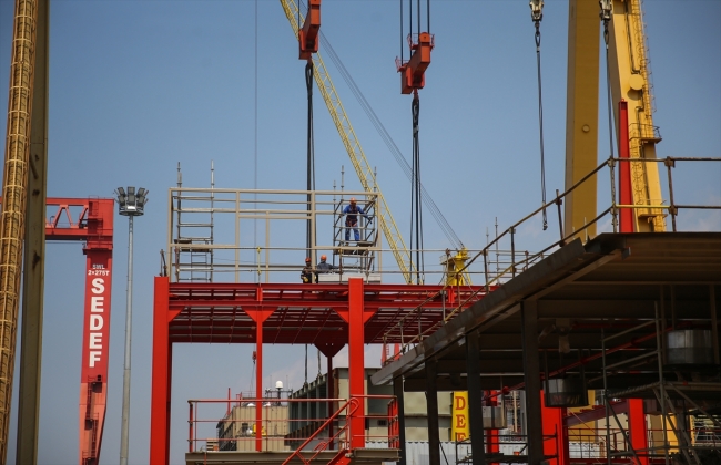 Tersane işçileri 4 mevsim işinin başında