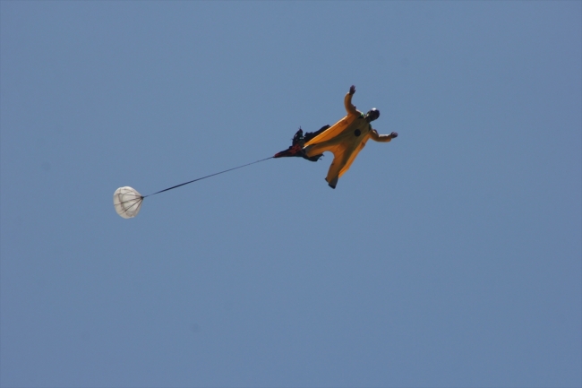 Samsun Şahinkaya Kanyonu'nda nefes kesen dans