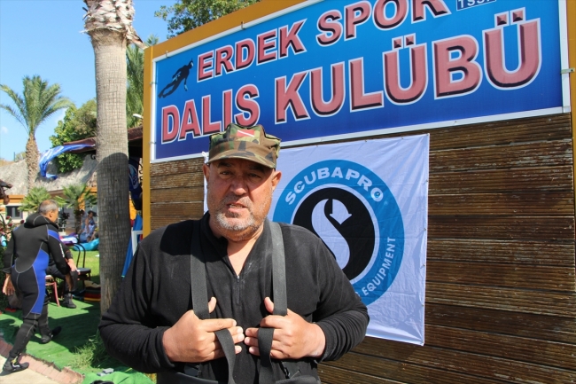 Balıkesir Erdek'te su altı görüntüleme yarışması yapıldı