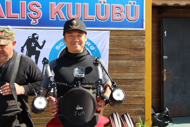 Balıkesir Erdek'te su altı görüntüleme yarışması yapıldı