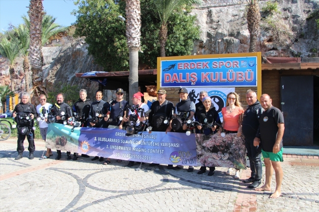 Balıkesir Erdek'te su altı görüntüleme yarışması yapıldı