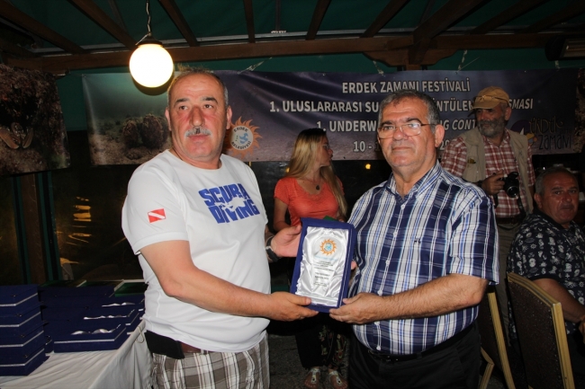 Balıkesir Erdek'te su altı görüntüleme yarışması yapıldı