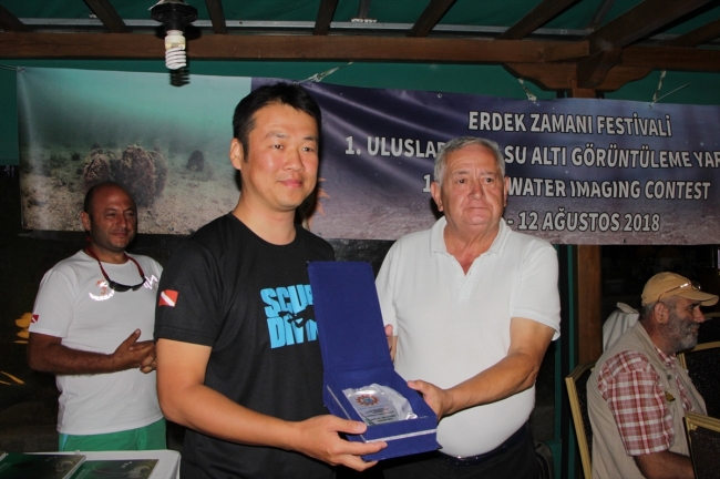 Balıkesir Erdek'te su altı görüntüleme yarışması yapıldı