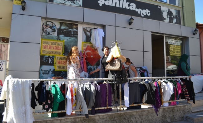 Kadın muhtar "Her Şey Askıda" yardım kampanyası başlattı