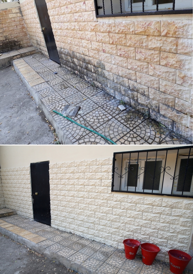 İzmir'de rehabilite edilen çocuklar okul tadilatı yaptı