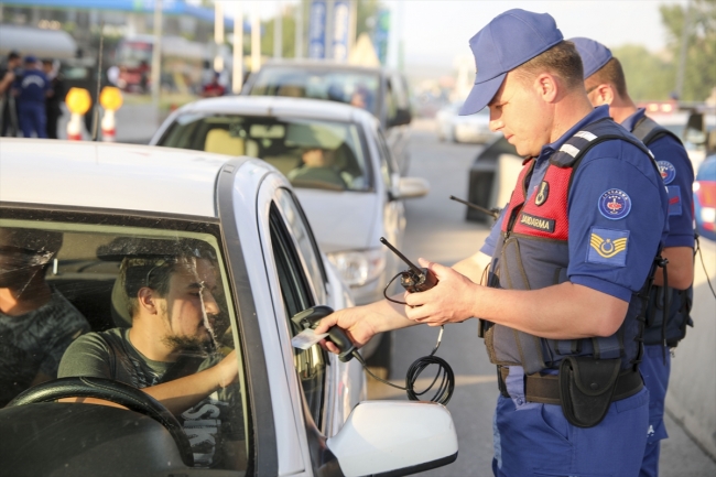 Jandarmadan bayram tatilinde etkin denetim