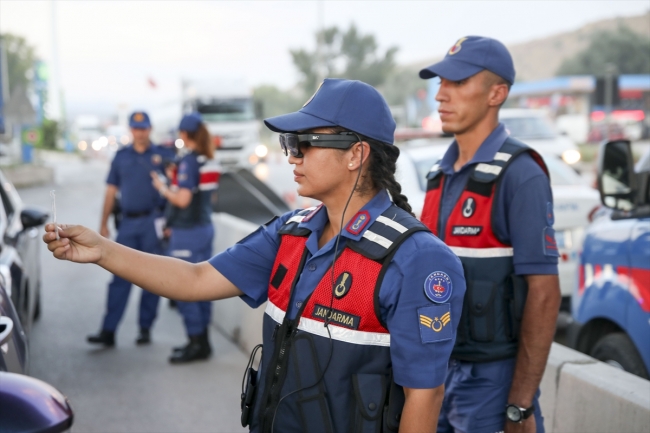 Jandarmadan bayram tatilinde etkin denetim