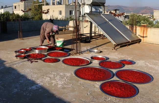 Hatay'da ev kadınları kış hazırlıklarına başladı